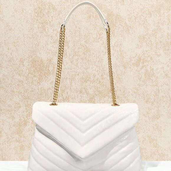 Handbags - White Elegant Women's Large Capacity Shoulder Bag